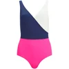 Solid & Striped Women's The Ballerina Swimsuit - Navy/Cream/Pink - Image 1