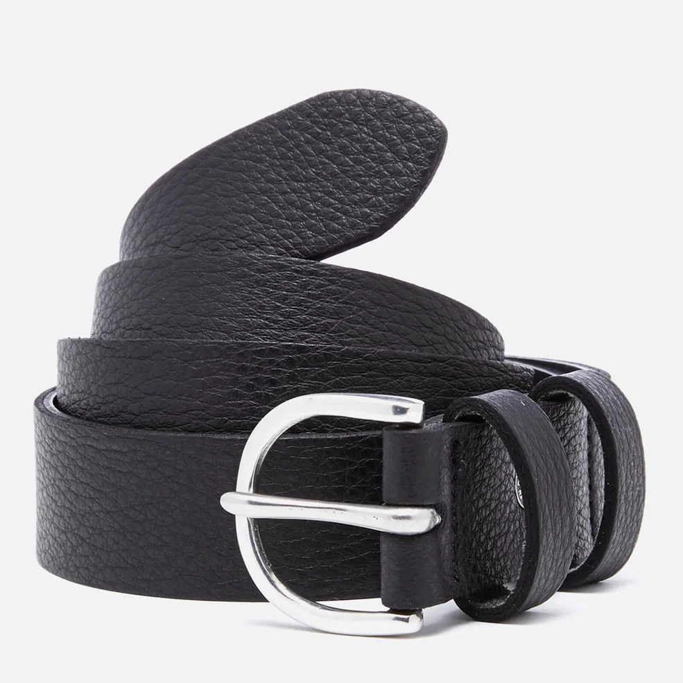 Paul Smith Men's PS Leather Double Keeper Belt - Black Image 1