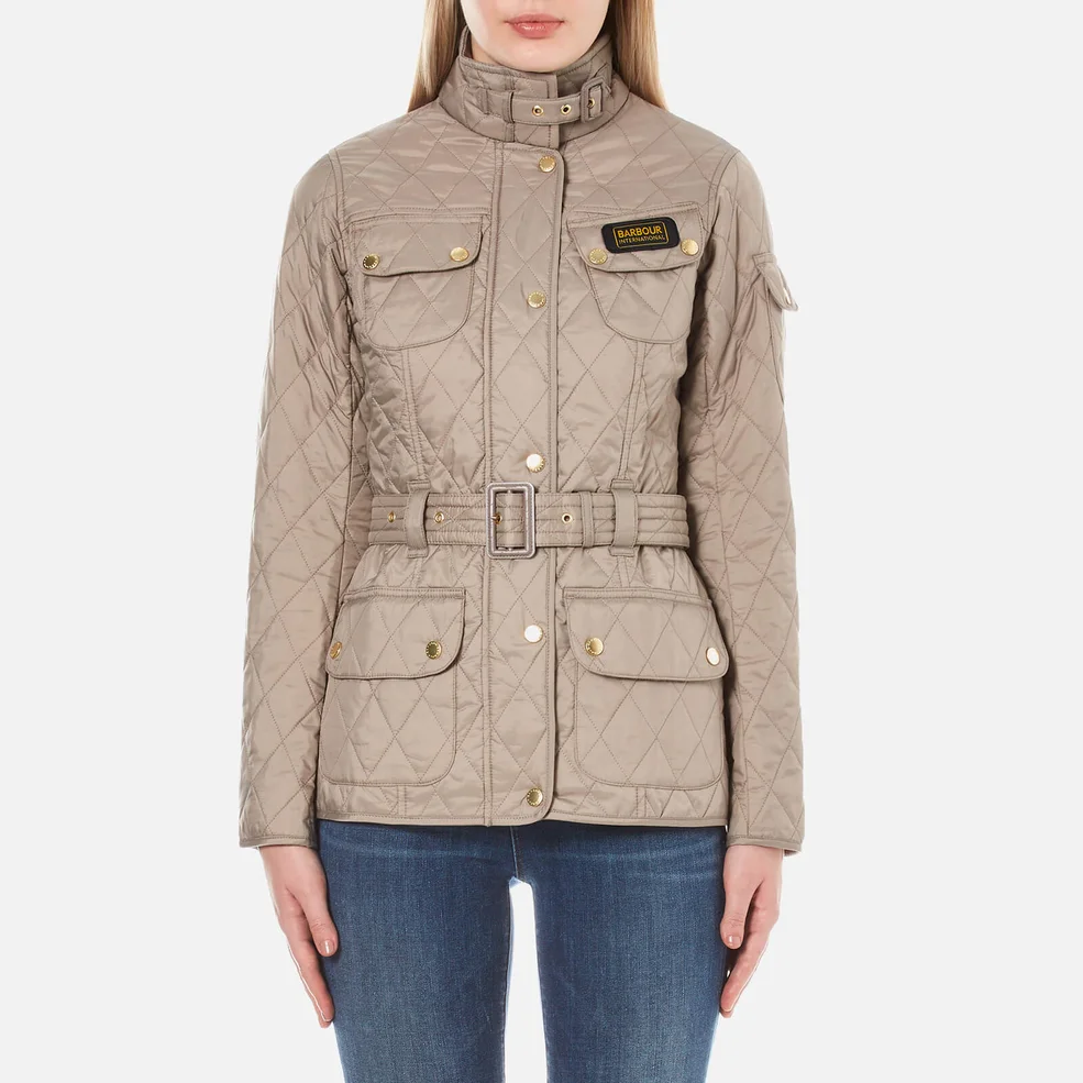 Barbour International Women's Quilt Jacket - Taupe Pearl Image 1
