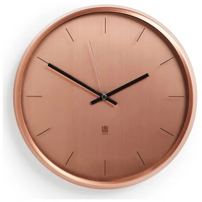 Umbra Meta Wall Clock - Copper