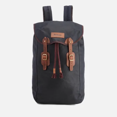 Barbour Men's Wax Leather Backpack - Navy