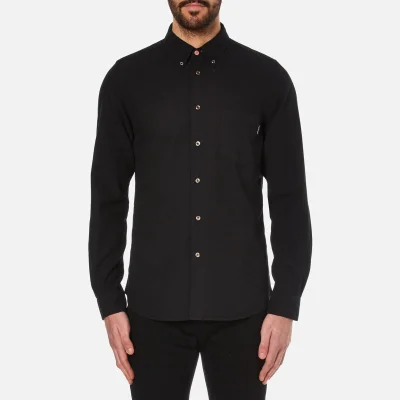 PS by Paul Smith Men's Tailored Fit Long Sleeve Shirt - Black