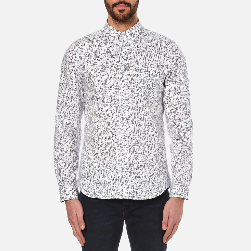 PS by Paul Smith Men's Tailored Fit Long Sleeve Shirt - Multi Image 1