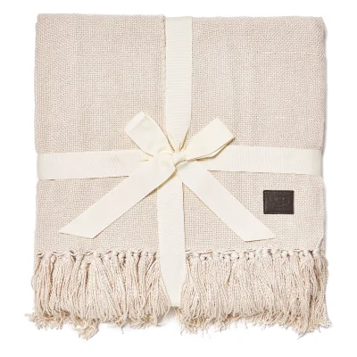 UGG Bamboo Knitted Throw - Ivory