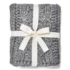 UGG Oversized Knitted Blanket - Grey - Image 1