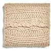UGG Oversized Knitted Cushion Cover - Oatmeal (50x50cm) - Image 1
