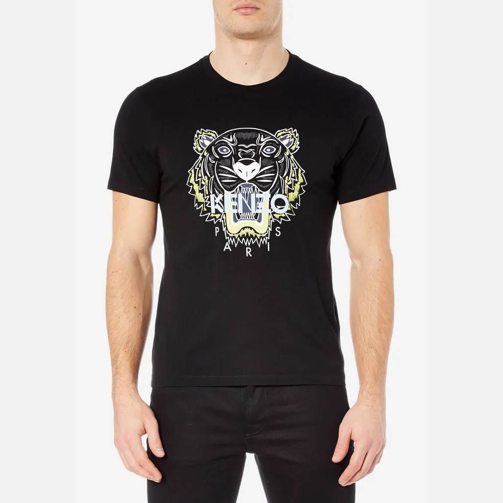 KENZO Men's Printed Tiger T-Shirt - Black Image 1