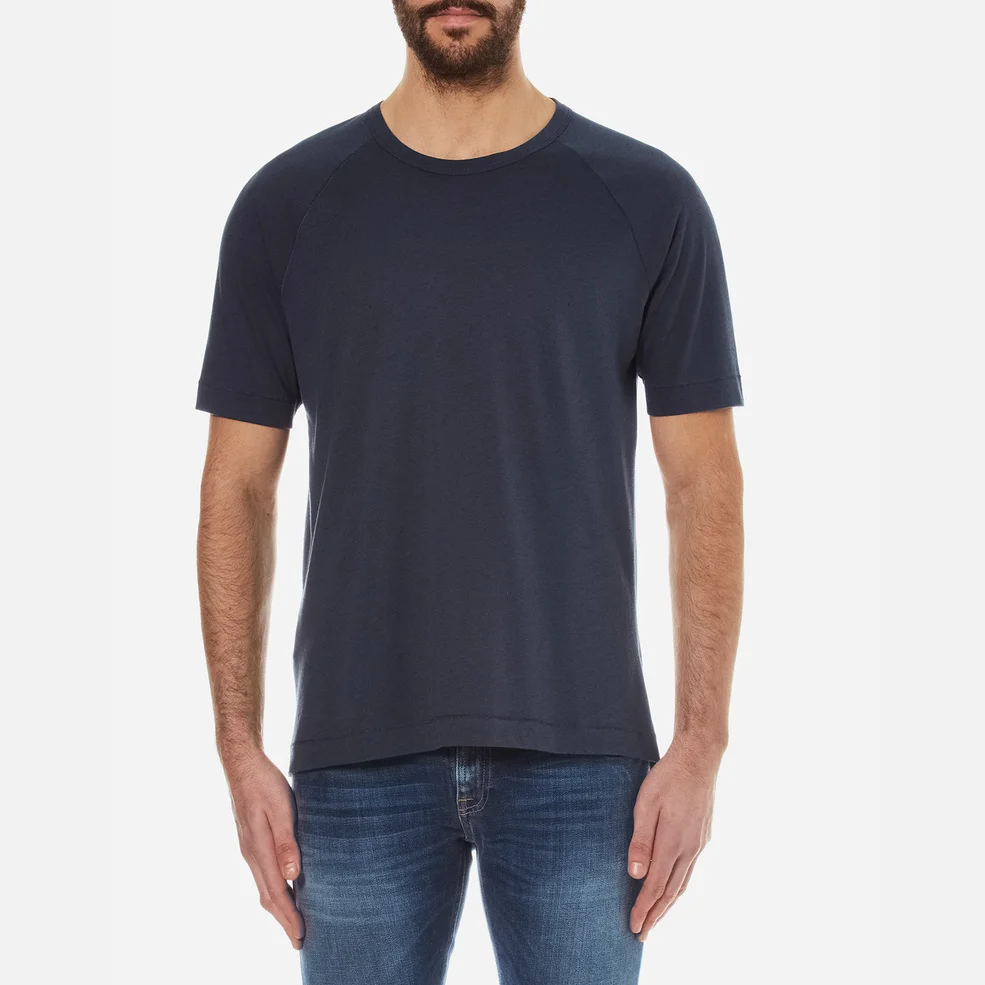 Folk Men's Nep T-Shirt - Blue Image 1