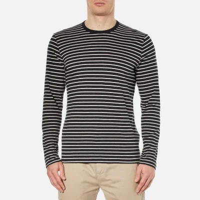 Folk Men's Long Sleeve Stripe T-Shirt - Grey