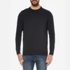 Barbour Men's Pima Cotton Crew Knitted Jumper - Navy - Image 1