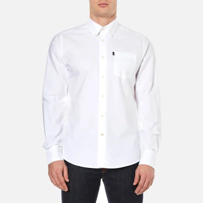 Barbour Men's Stanley Oxford Long Sleeve Shirt - White