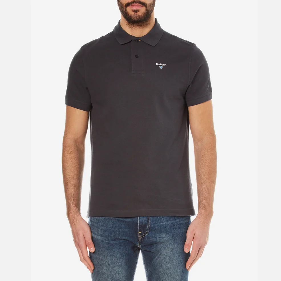Barbour Men's Sports Polo Shirt - Navy Image 1