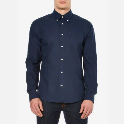 Barbour Men's Stanley Oxford Long Sleeve Shirt - Navy