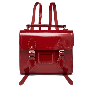 The Cambridge Satchel Company Women's Barrel Backpack - Patent Red