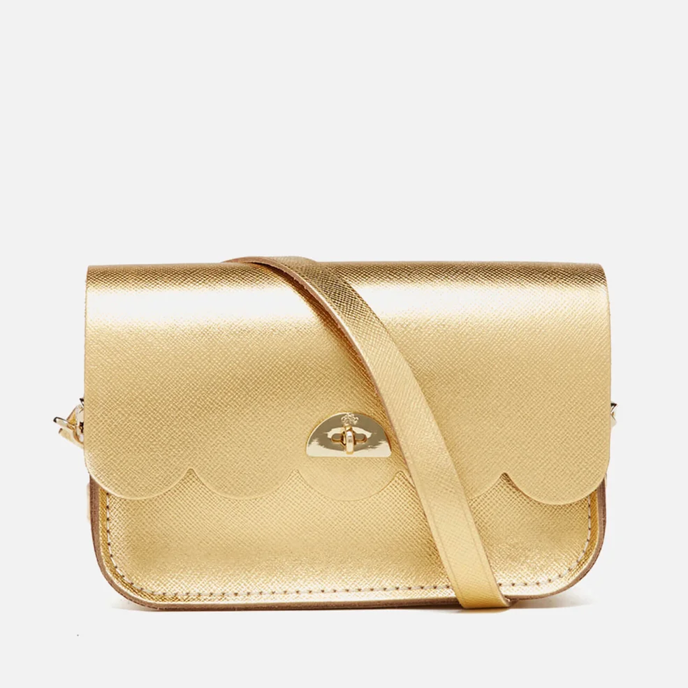 The Cambridge Satchel Company Women's Small Cloud Bag - Gold Saffiano Image 1