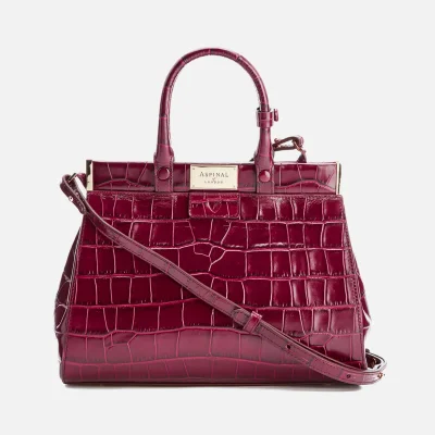 Aspinal of London Women's Florence Snap Bag Small Tote Bag - Bordeaux