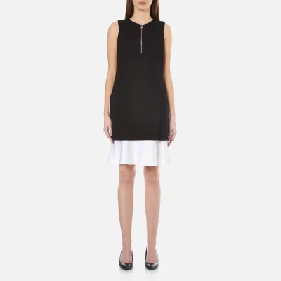 Karl Lagerfeld Women's Matt and Shine Layer Dress - Black