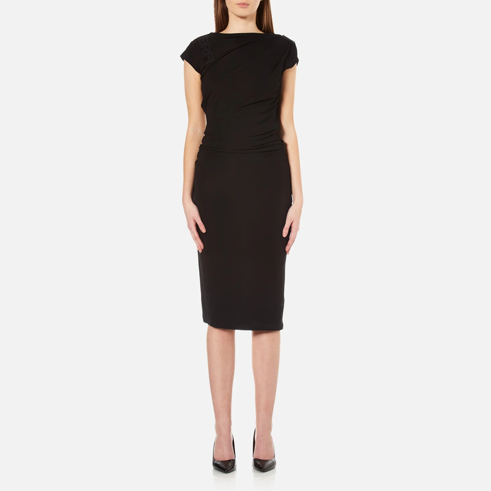 Karl Lagerfeld Women's Karl Elastic Detail Dress - Black Image 1