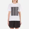 Alexander Wang Women's Bonded Barcode Boxy Crew Neck T-Shirt - Bleach - Image 1