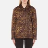 Alexander Wang Women's Classic Coaches Embroidered Patch Detail Jacket - Leopard - Image 1