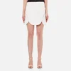 Alexander Wang Women's Mini Shortrow Peplum Lacing Skirt - Bleach - Image 1