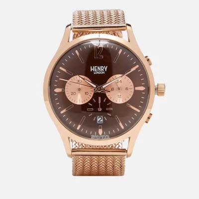 Henry London Harrow Chronograph Bracelet Watch - Rose Gold