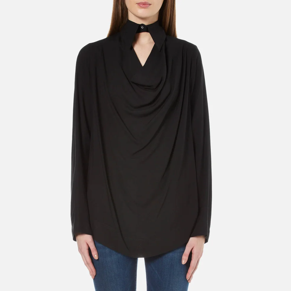 Vivienne Westwood Anglomania Women's Long Sleeve Tondo Shirt - Black Image 1