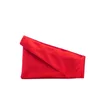 Diane von Furstenberg Women's Satin Asymmetric Foldover Clutch Bag - Rust - Image 1