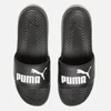 Puma Popcat Slide Sandals - Black/Black/White - Image 1