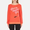 Wildfox Women's Worries Gone Baggy Beach Jumper - Electric Red - Image 1