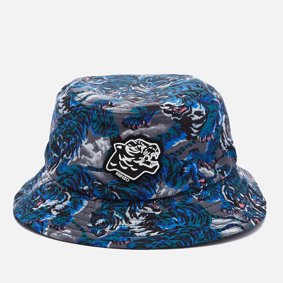 KENZO Men's Blue Tiger Bucket Hat - Multi Image 1