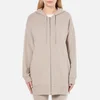 T by Alexander Wang Women's Soft French Terry Long Zip Up Hoody - Beige - Image 1