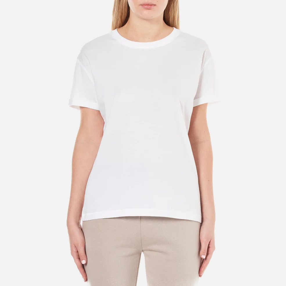 T by Alexander Wang Women's Superfine Jersey Short Sleeve Crew Neck T-Shirt - White Image 1