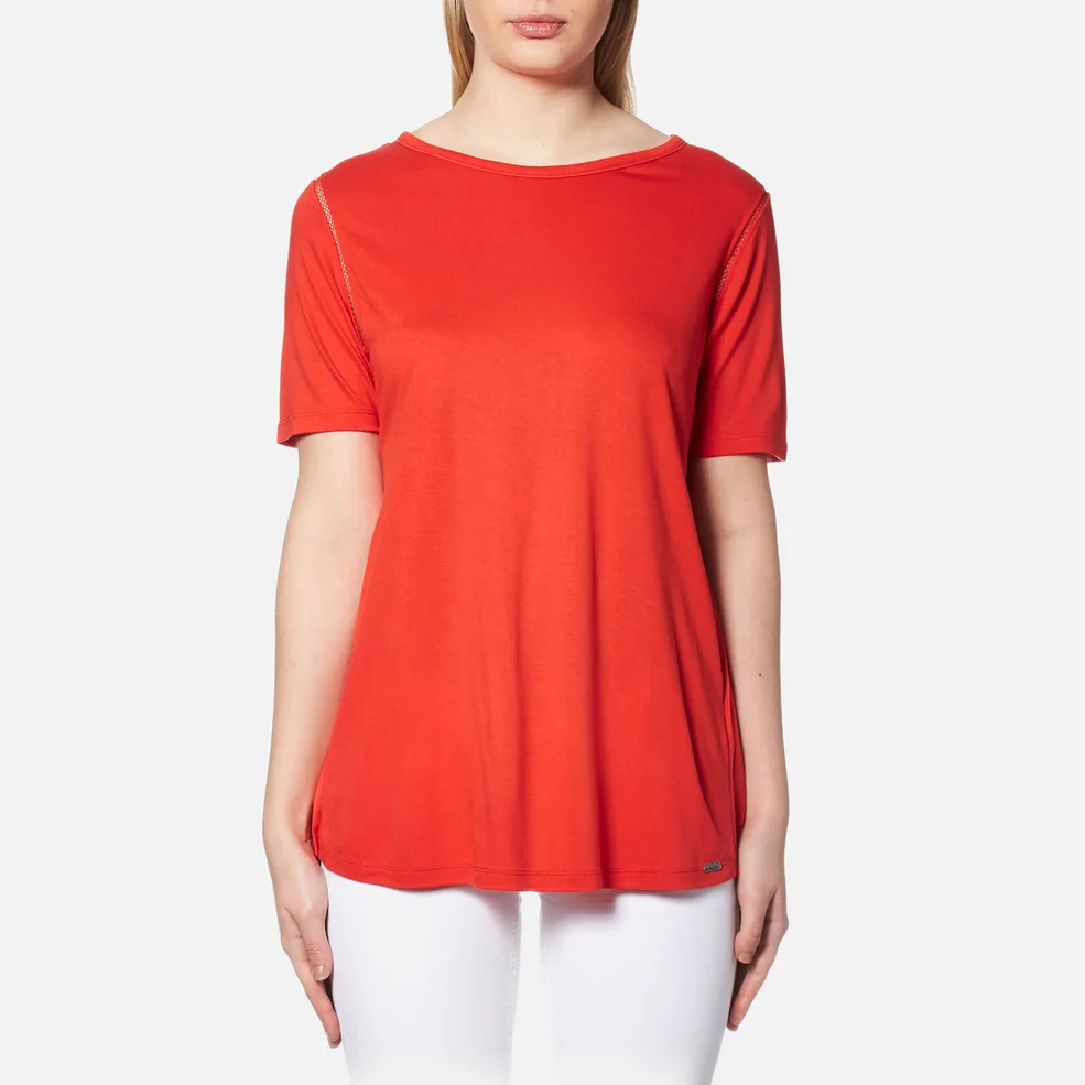 BOSS Orange Women's Taplisse T-Shirt - Bright Red Image 1