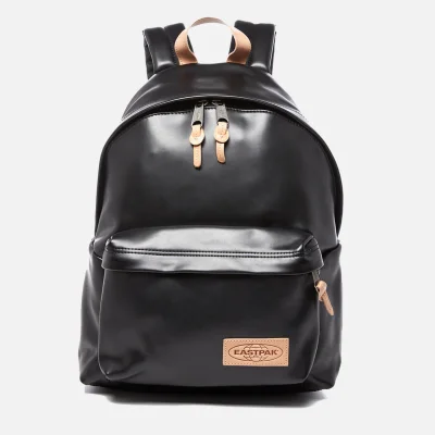 Eastpak Padded Pak'r Leather Backpack - Black