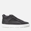 ETQ. Men's Mid Top 2 Rubberised Leather Trainers - Black - Image 1