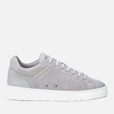 ETQ. Men's Low Top 4 Leather Trainers - Alloy
