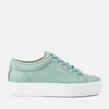 ETQ. Women's Low Top 1 Rubberized Leather Trainers - Mint Stacked - Image 1