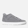 ETQ. Men's Mid Top 2 Reflective Leather Trainers - Python - Image 1