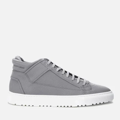 ETQ. Men's Mid Top 2 Reflective Leather Trainers - Python