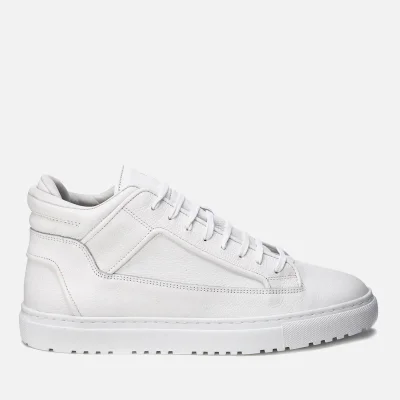 ETQ. Men's Mid Top 2 Leather Trainers - White