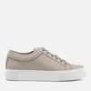 ETQ. Men's Low Top 1 Rubberized Leather Trainers - Cement Stacked - Image 1