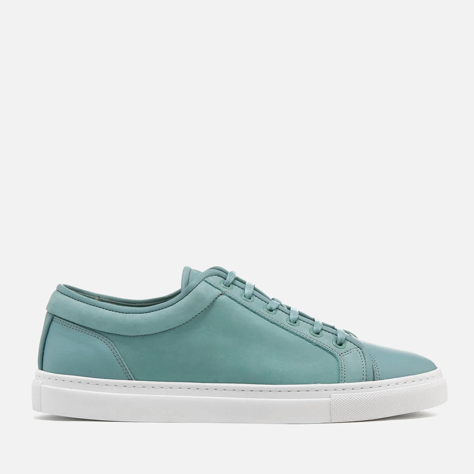 ETQ. Men's Low Top 1 Leather Trainers - Mint Image 1