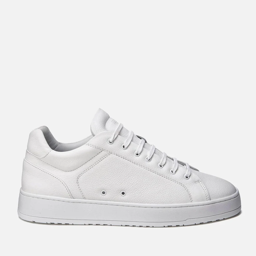 ETQ. Men's Low Top 4 Leather Trainers - White Image 1