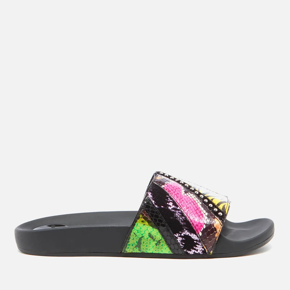 Marc Jacobs Women's Cooper Punk Patchwork Sport Slide Sandals - Neon Multi Image 1