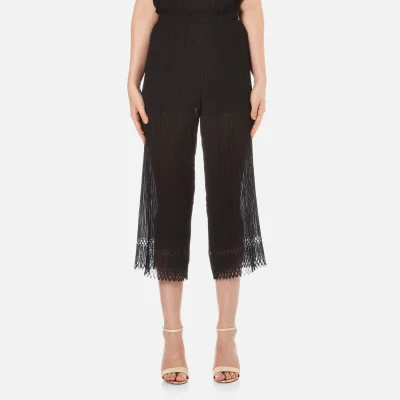 Bec & Bridge Women's Lattice Shadow Pants - Black
