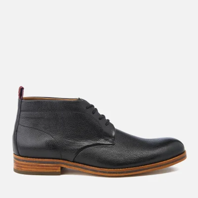 Hudson London Men's Lenin Leather Desert Boots - Black