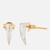 Missoma Women's Dagger Pave Stud Earrings - Gold - Image 1