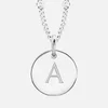 Missoma Women's Initial Charm Necklace - A - Silver - Image 1