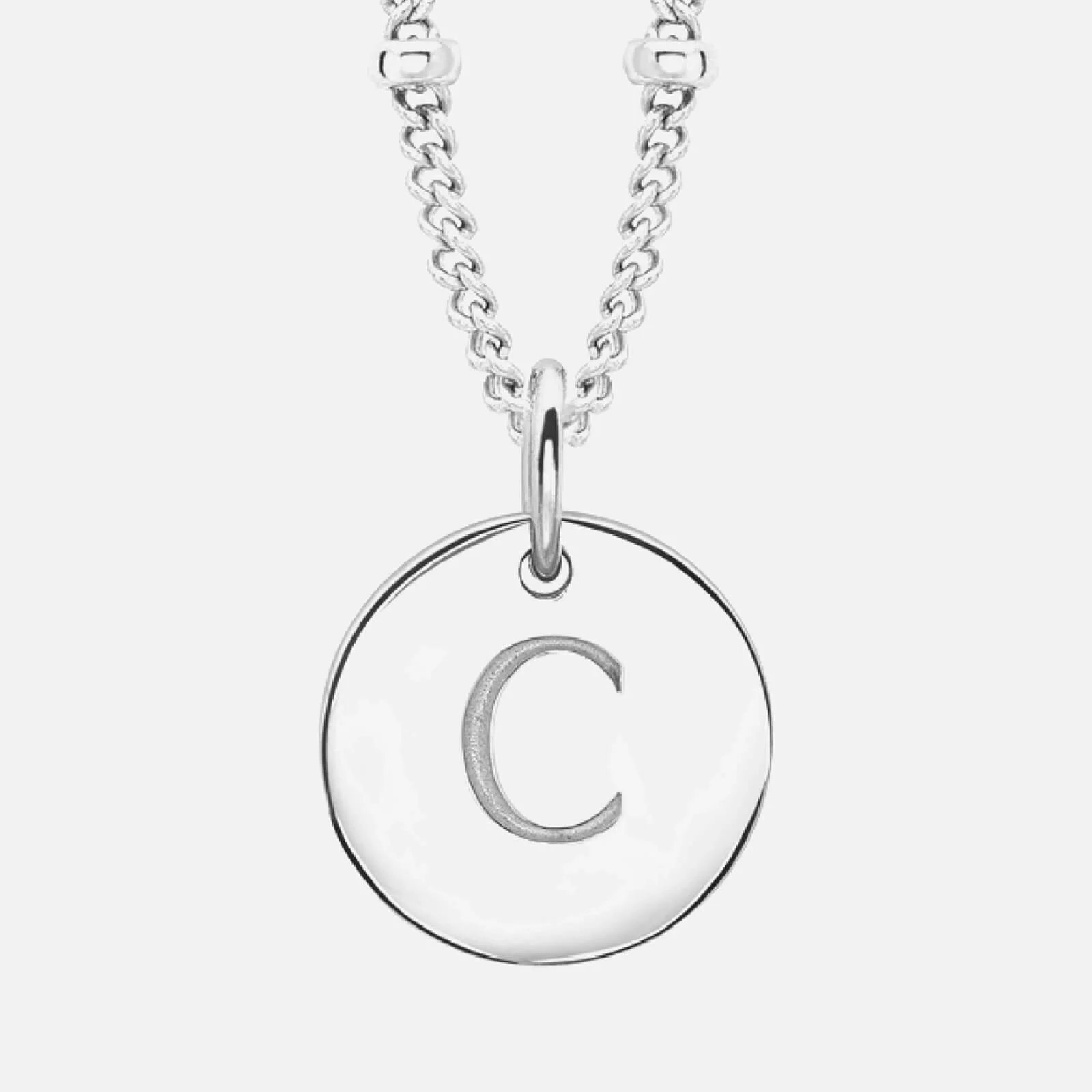 Missoma Women's Initial Charm Necklace - C - Silver Image 1